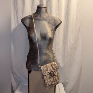 Genna De Rossi Womens Crossbody Handbag Purse G Logo Snap Close 9x7